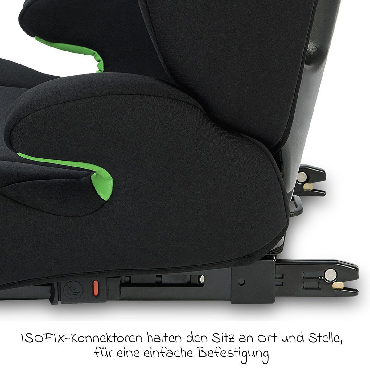 Osann Autokindersitz Musca i-Size - Black, Kinder Autositz ab 3 Jahre - 12 Jahre (100 cm - 150 cm) mit Isofix