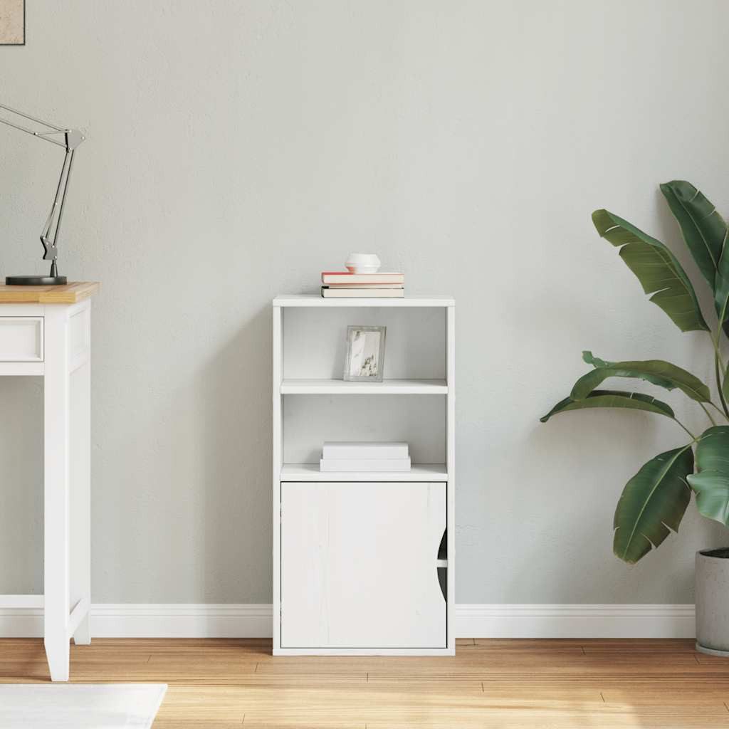 vidaXL Beistellschrank Beistellschrank ODDA Weiß 40x24x79 cm Massivholz Kie günstig online kaufen