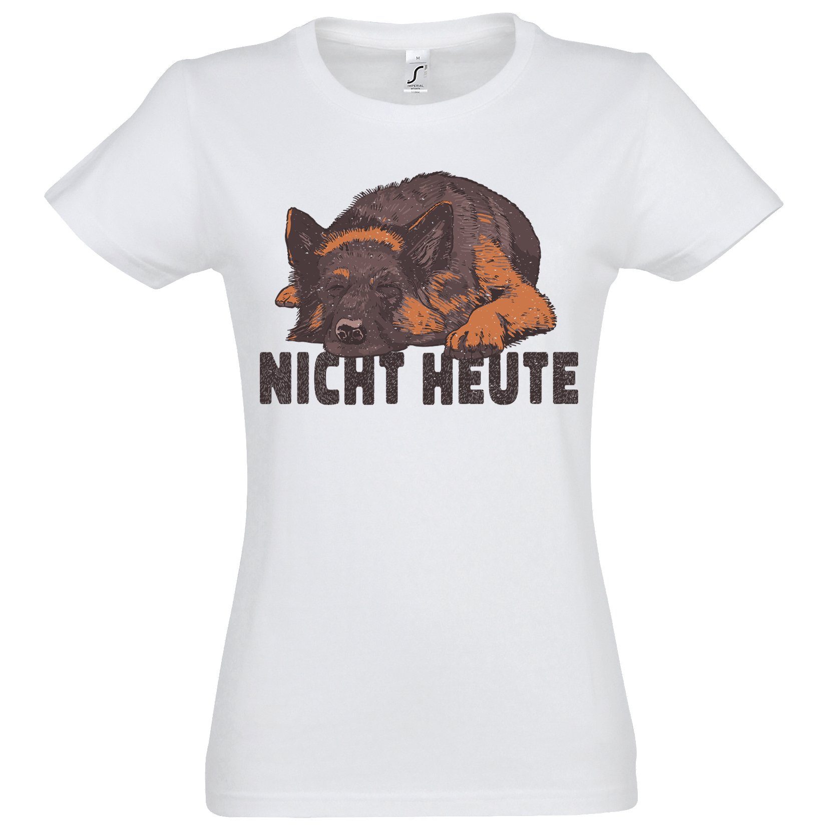 T-Shirt Hund Nicht Heute Damen T-Shirt