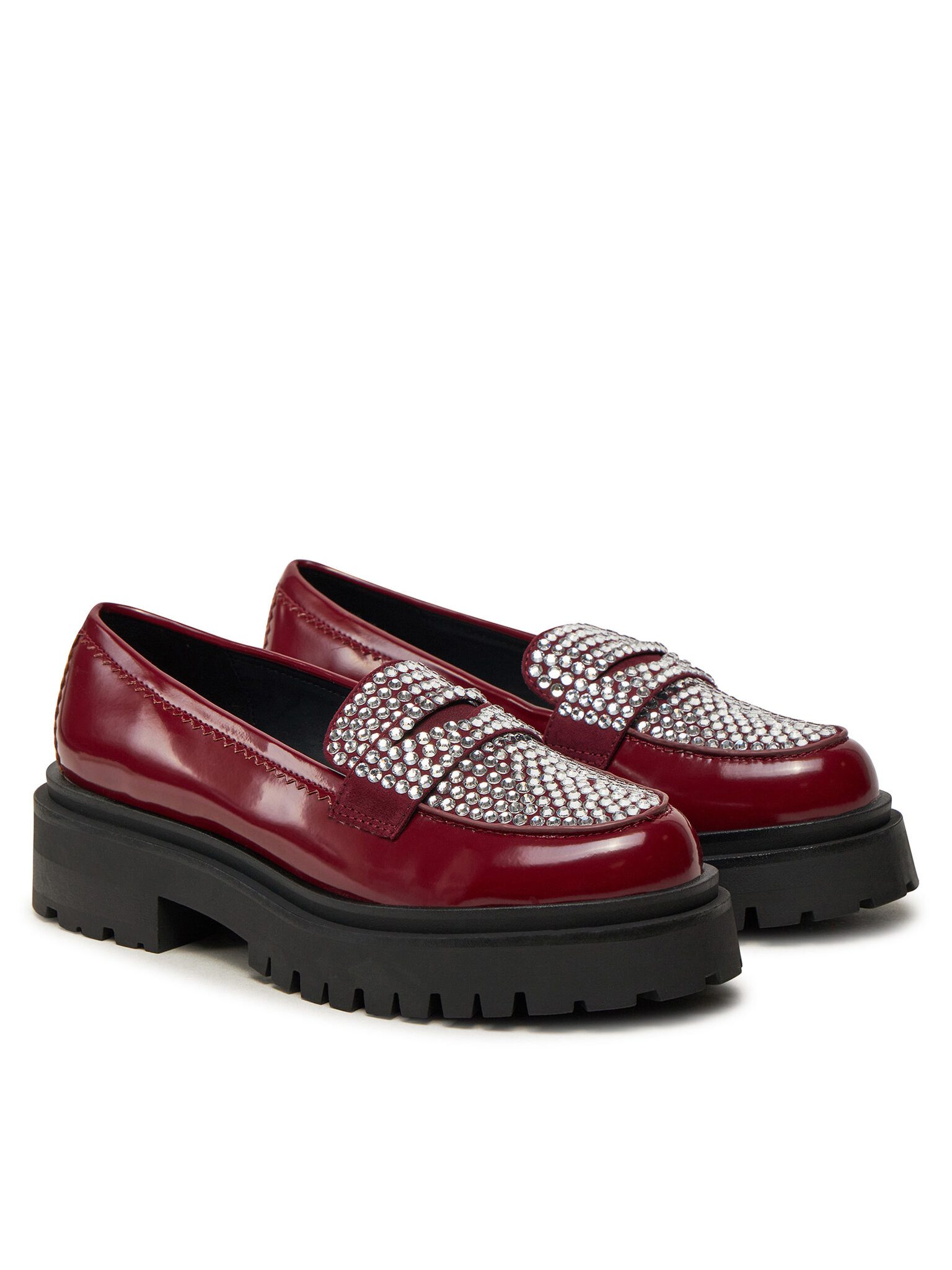 Steve Madden Slipper Longhaul SM11003448 Dunkelrot Slipper