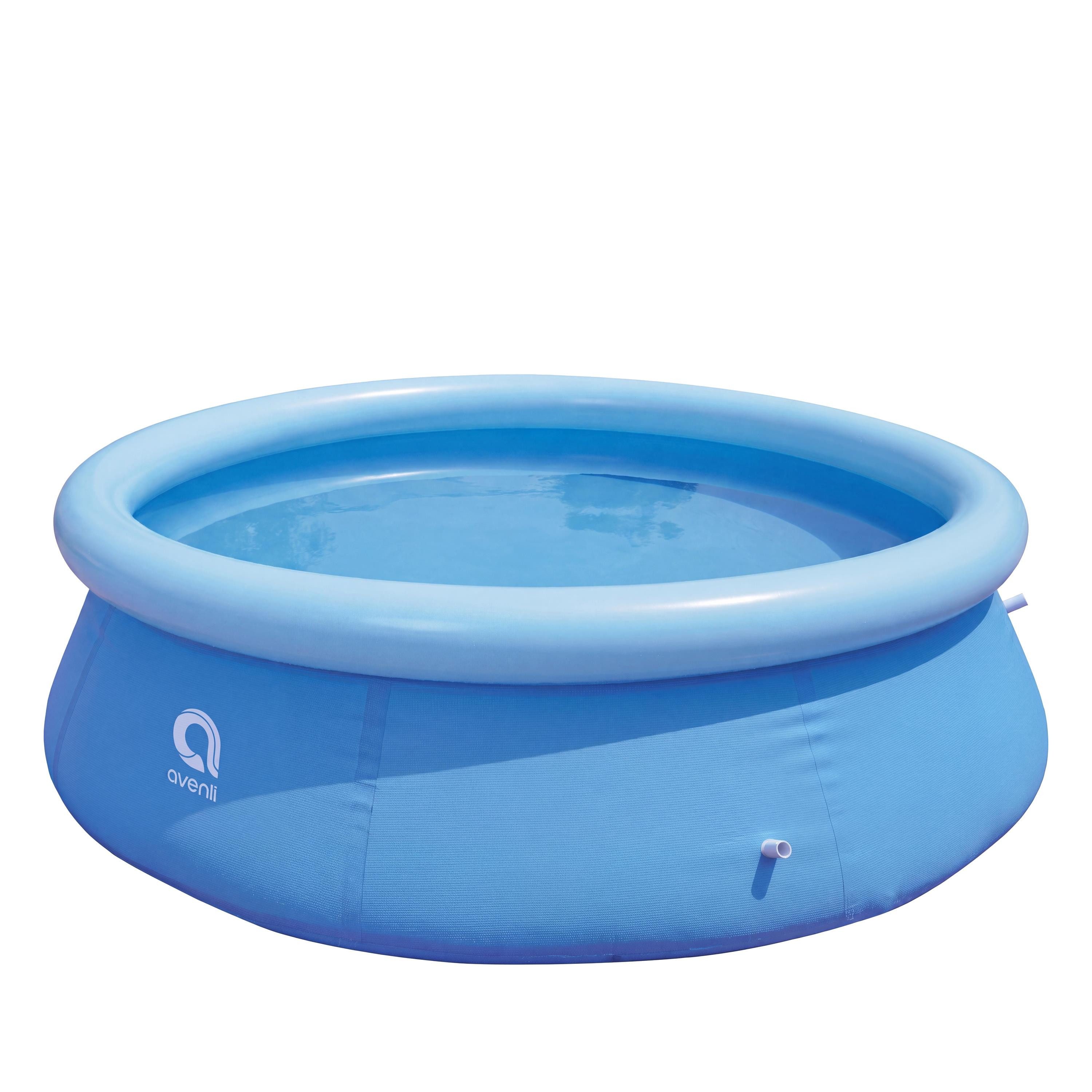 Avenli Pool Prompt Set Pool 244 x 63 cm (Aufstellpool mit aufblasbarem Ring, Quick Up Pool ohne Pumpe), Swimmingpool auch als Ersatzpool geeignet
