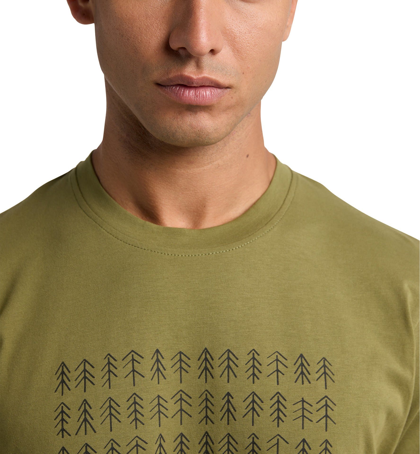 Haglöfs Outsider By T-Shirt Print Green M Tee Green Haglöfs Herren Nature