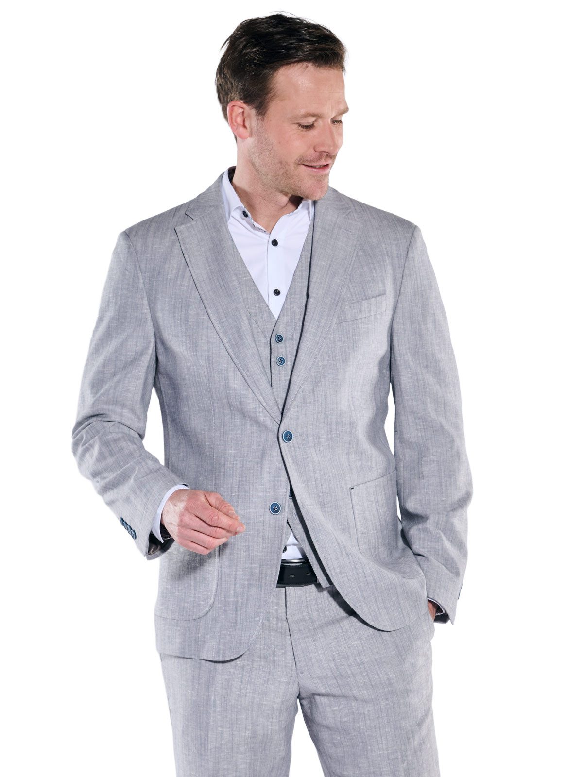 Engbers Anzugsakko Herren Anzugsakko regular, Hellgrau