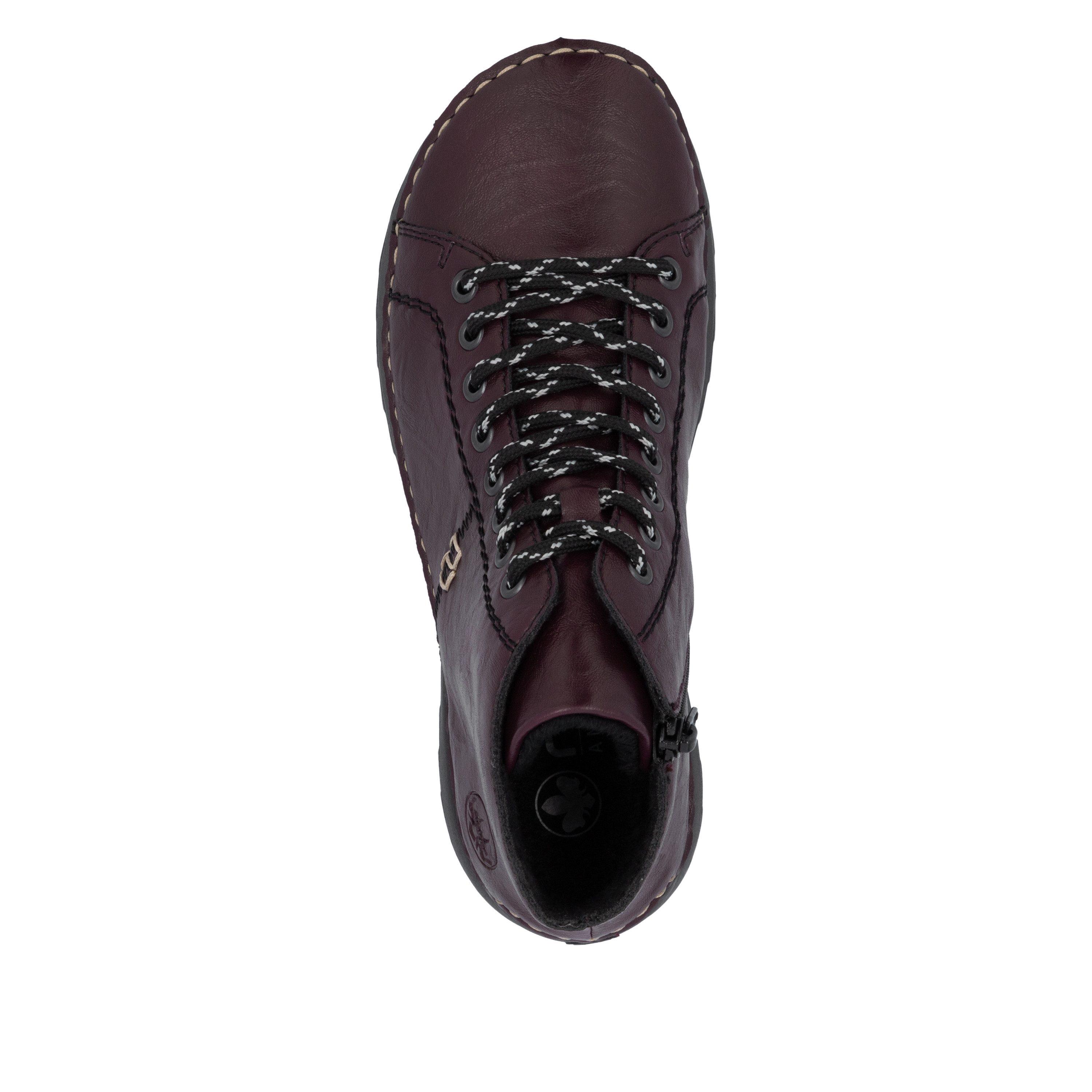 Rieker Schnürboots Schnürstiefelette, High Top Sneaker, Plateauboots mit Profilsohle – Bild 5 von 5
