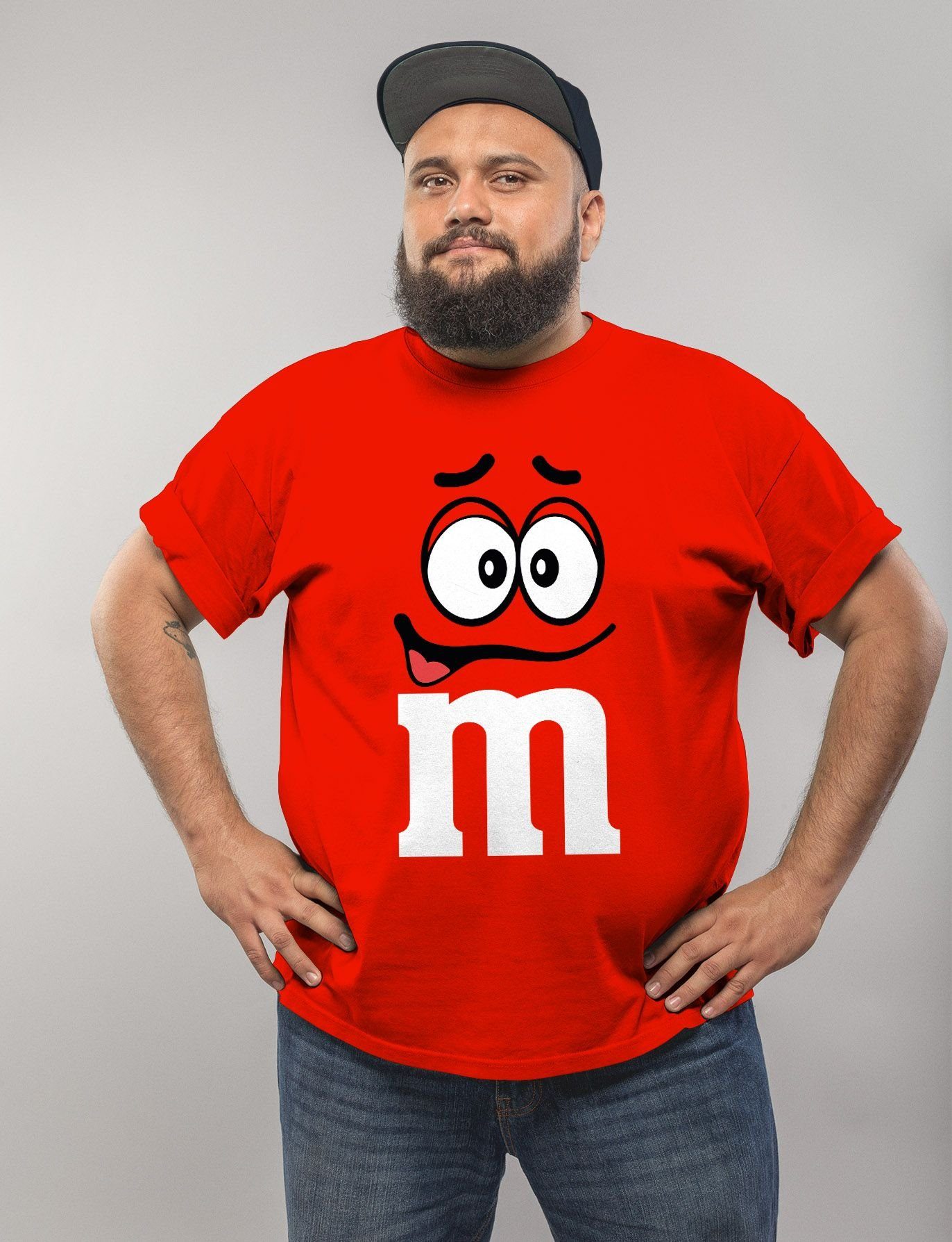 MoonWorks Print-Shirt Herren T-Shirt Fasching Karneval günstig online kaufen