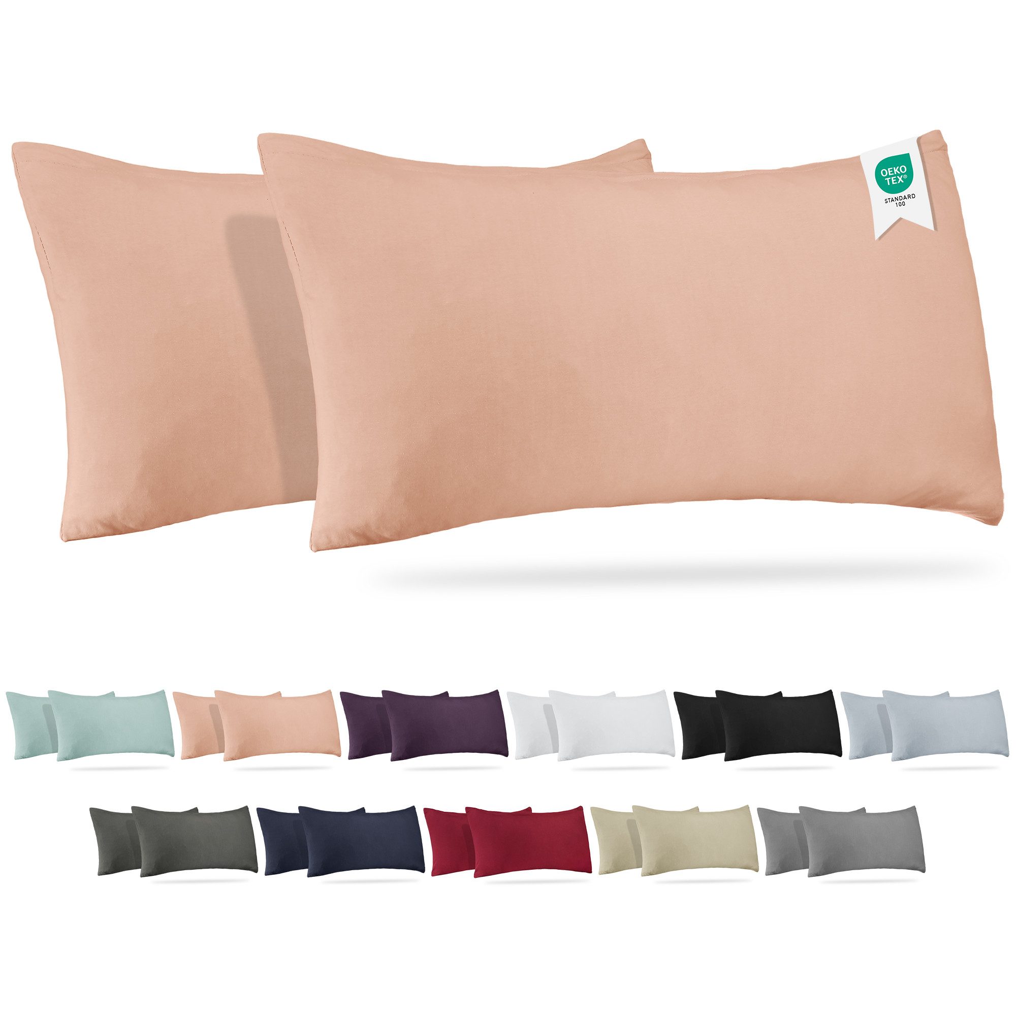 BARBONS Kissenbezug 100% Baumwolle Kissenbezug, weiche Kopfkissenbezug, Kis günstig online kaufen