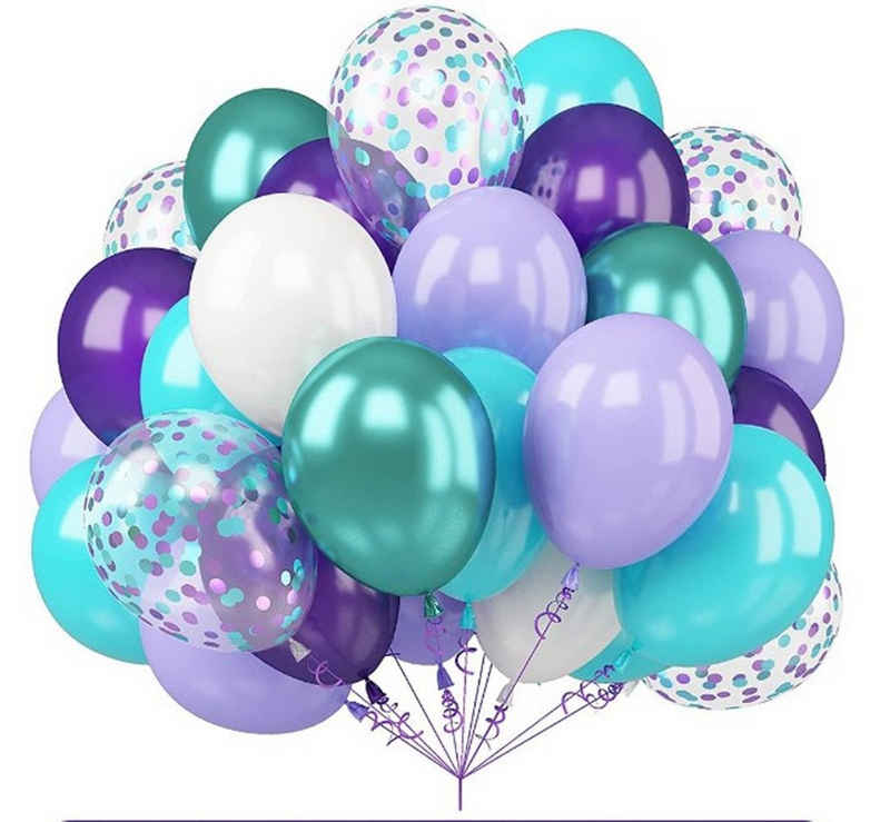 XDeer Luftballon Luftballons,Konfetti Luftballons Set,12 Zoll Ballons für Babyparty, Hochzeits Geburtstagsfeier Deko Geburtstag Hochzeit