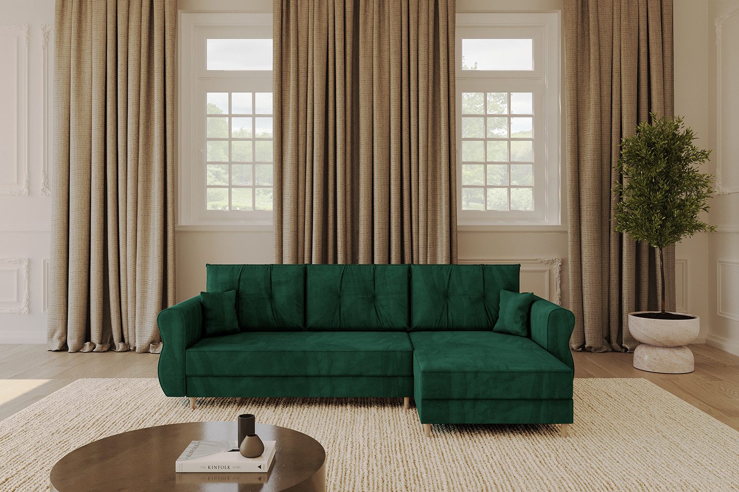 ALTDECOR Ecksofa APOL-L, Couch mit Schlaffunktion, günstig online kaufen