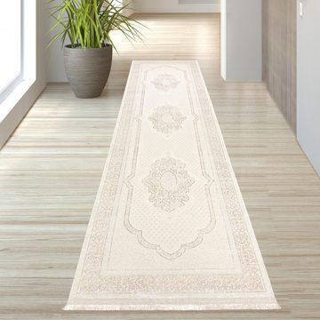 Teppich Klassisch gehaltener Orientteppich mit dezenten Verzierungen in Beige, TeppichHome24, rechteckig, Höhe: 5 mm