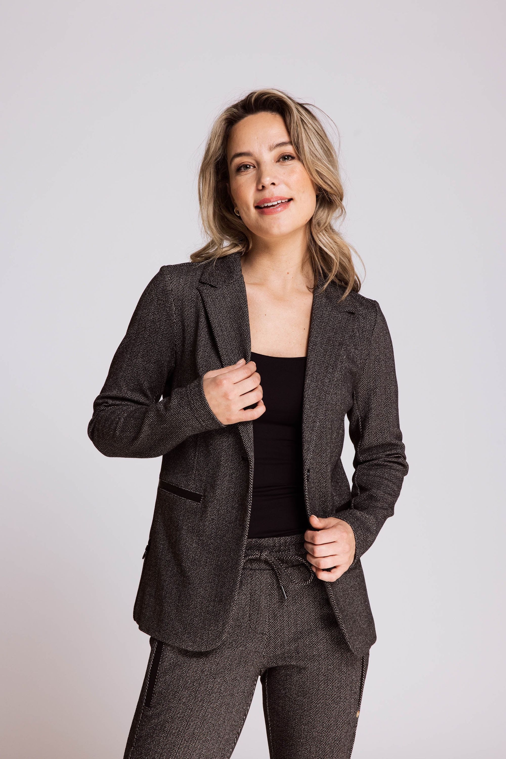 Zhrill Jackenblazer ZHSALMA LONG HERRINGBONE günstig online kaufen