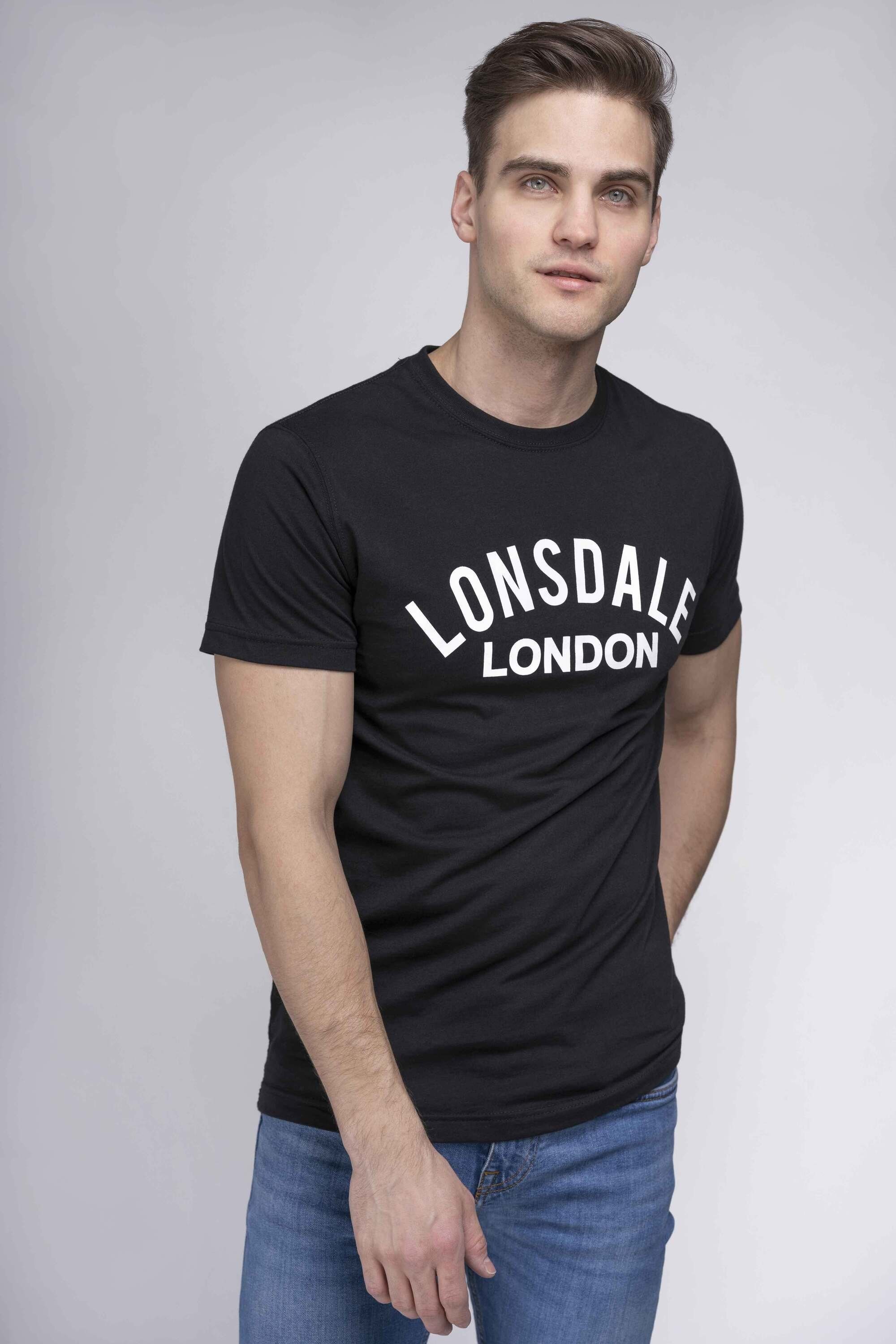Lonsdale T-Shirt BRADFIELD Black