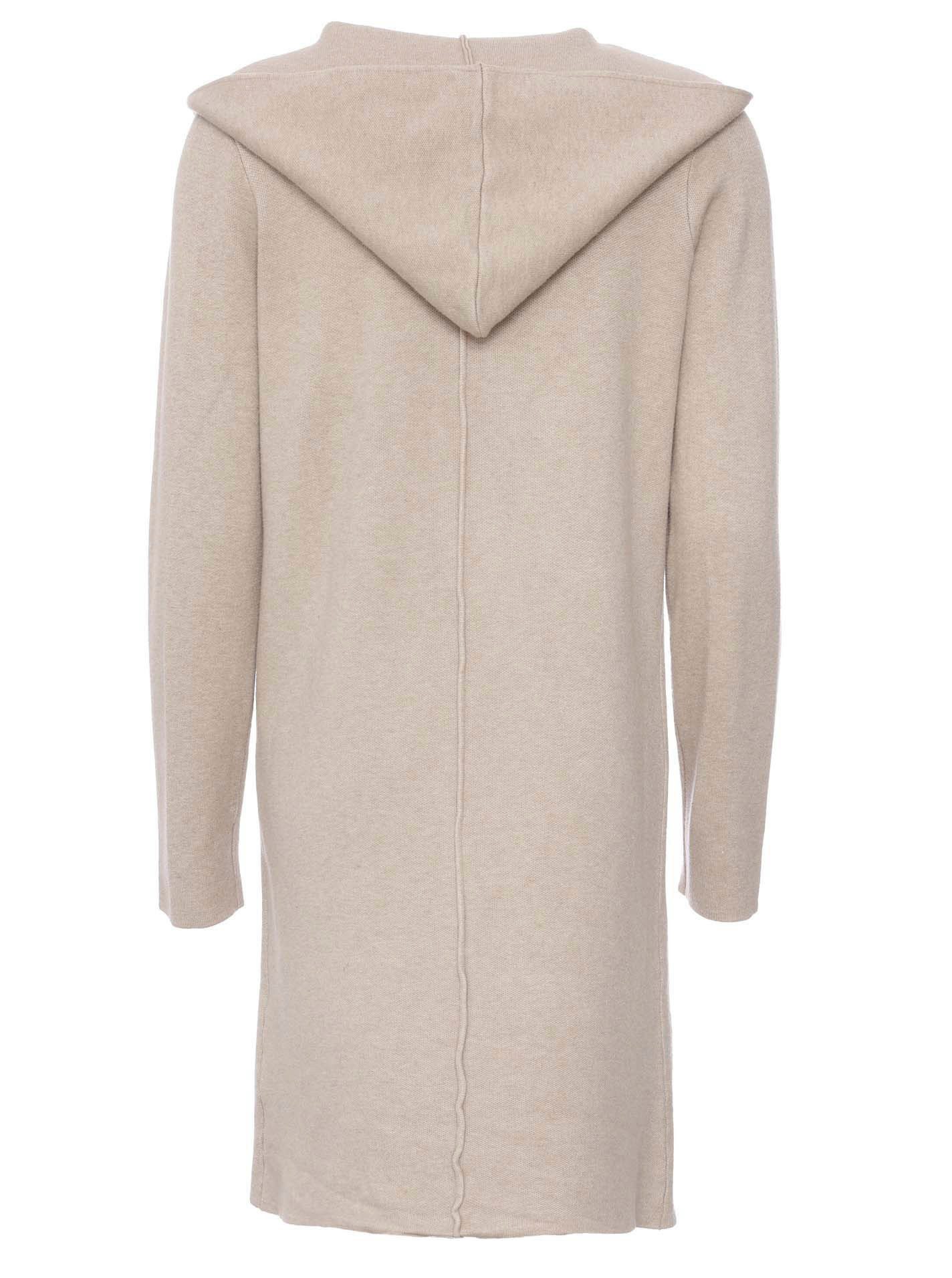 Zwillingsherz Cardigan "Janina" Kapuze, Taschen, Langarm, knielang, ohne Verschluss