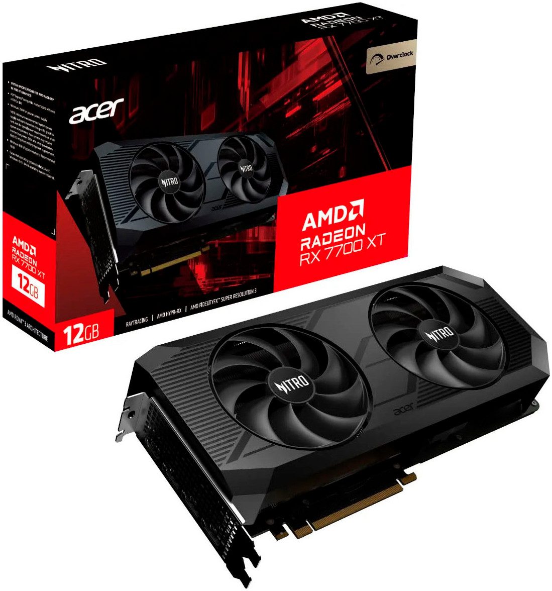 Nitro AMD Radeon RX 7700 XT OC Grafikkarte