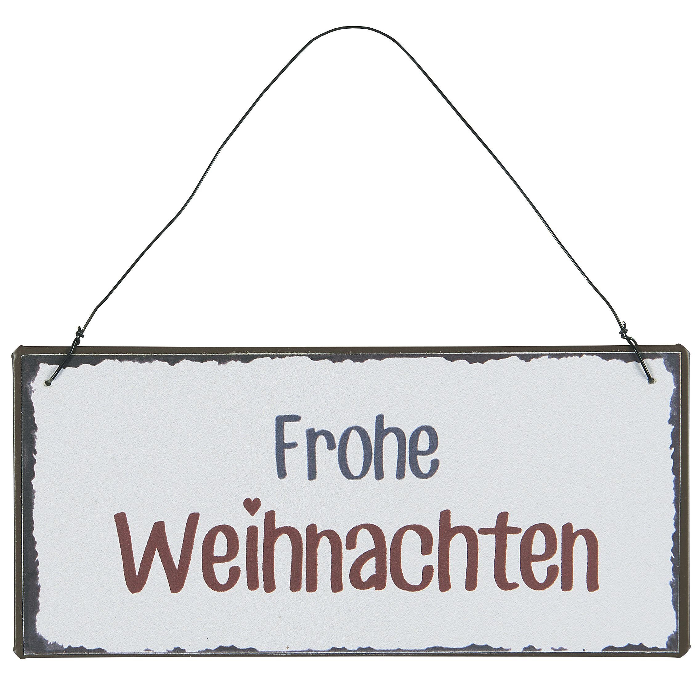 Ib Laursen Metallschild Wandschild Metallschild Schild Weihnachten Frohe We günstig online kaufen