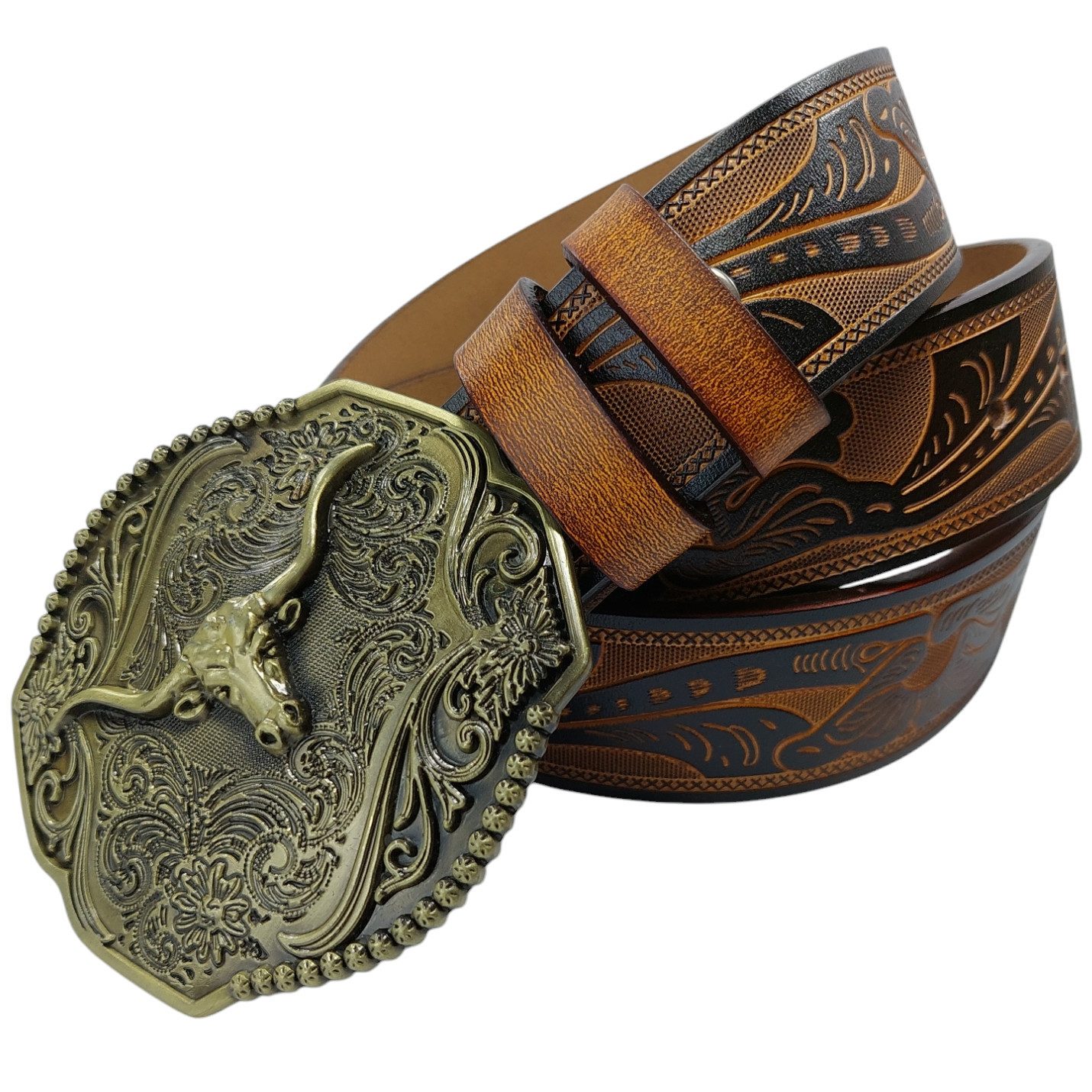 Ware aus aller Welt Ledergürtel Wild West Wechselgürtel Western Gürtel mit günstig online kaufen