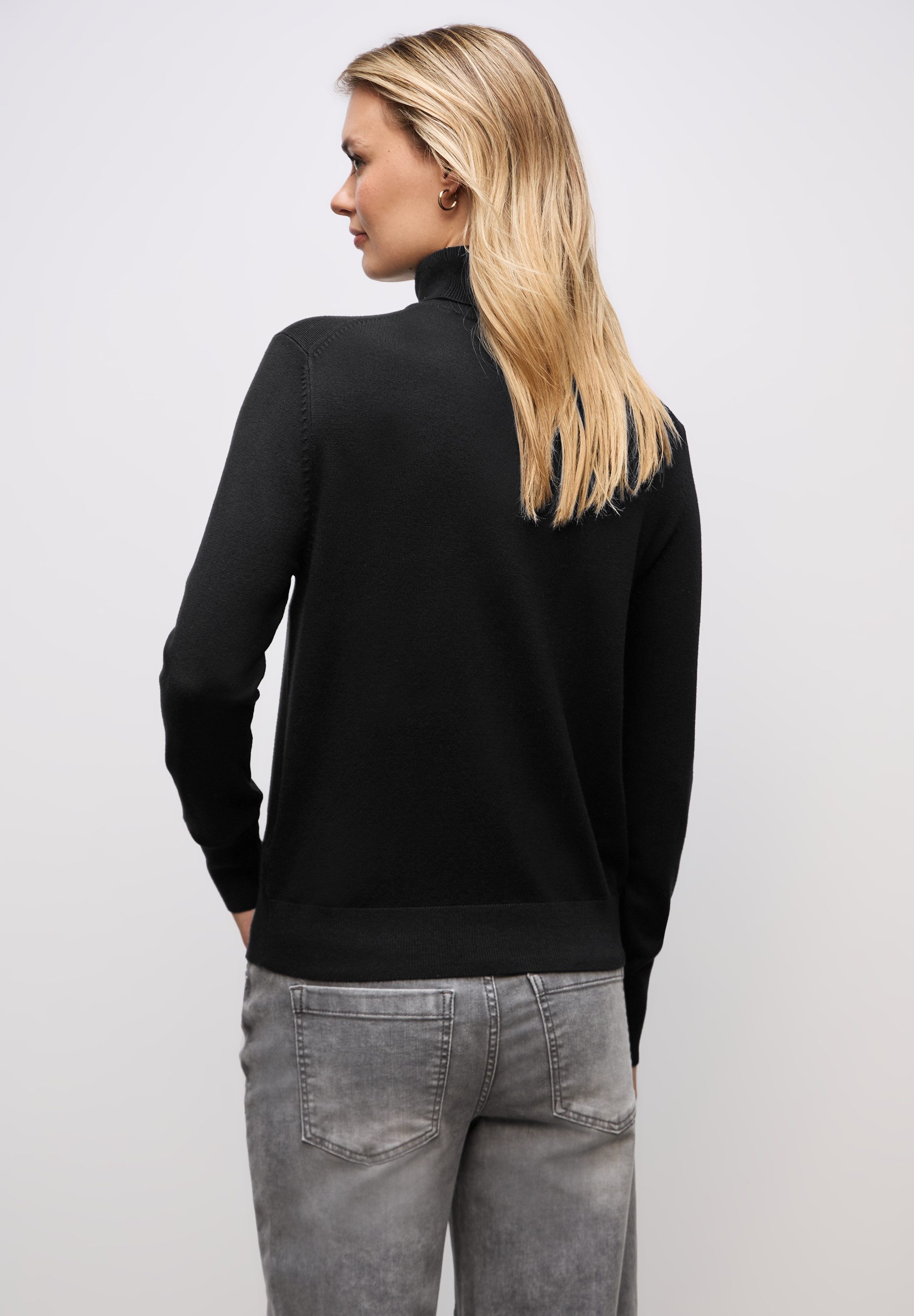 STREET ONE Rollkragenpullover mit Viskose günstig online kaufen