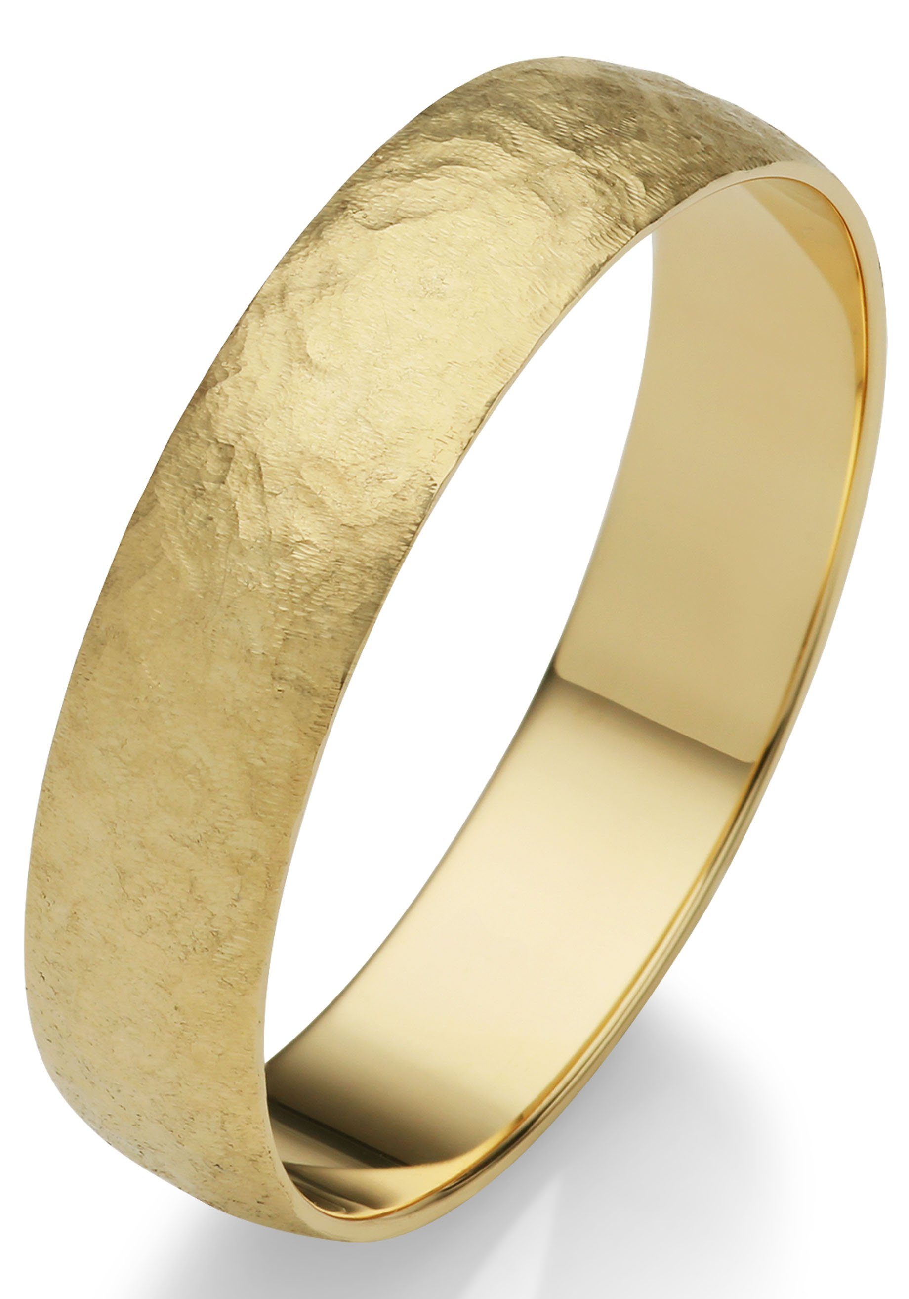 Firetti Trauring Schmuck Geschenk Gold 375 Hochzeit Ehering "LIEBE", Made in Germany, wahlweise mit oder ohne Brillant