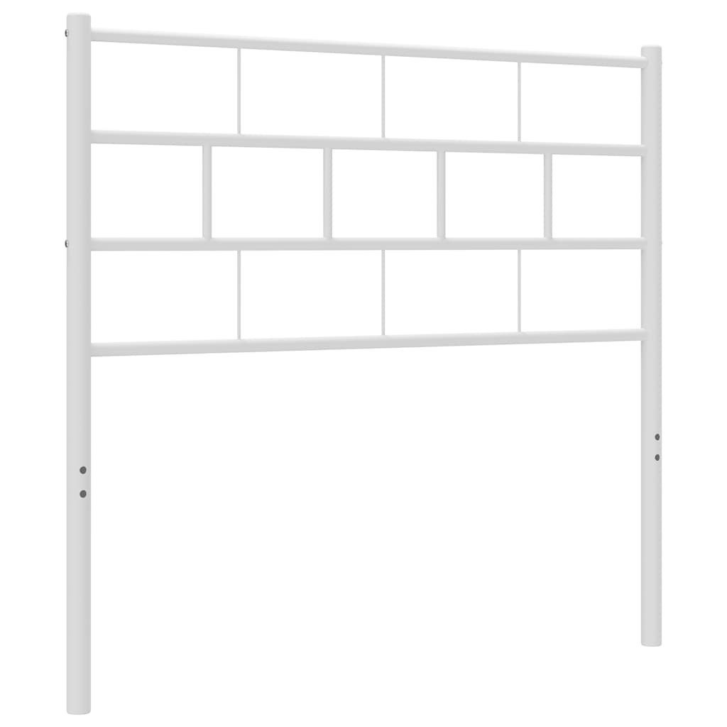 vidaXL Bett Ersatz-Kopfteil Metall Weiß 75 cm (1-tlg)