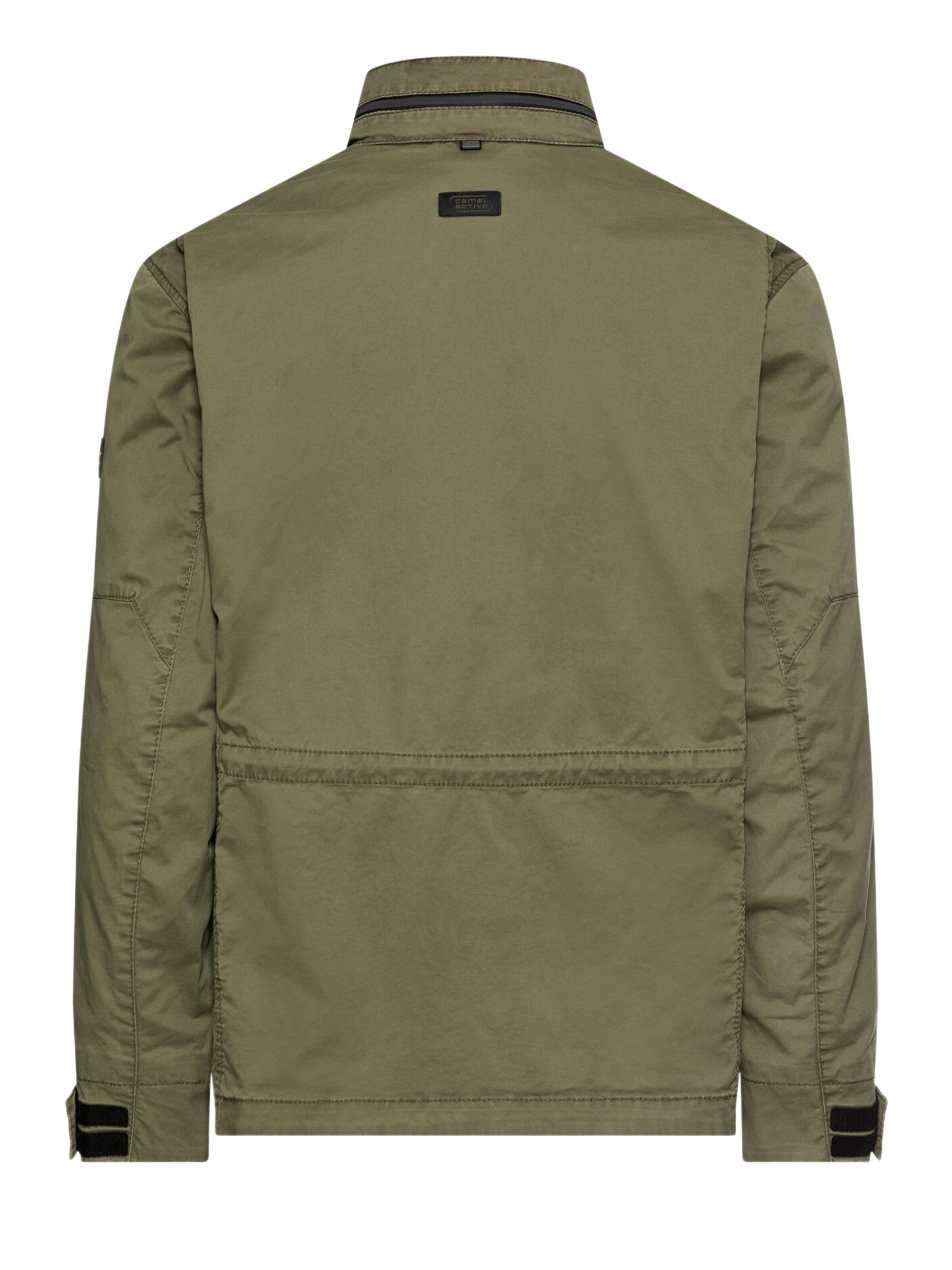 camel active Funktionsjacke grün,Casual,Baumwolle,Unifarben,Stehkragen,Lang,Regular Fit