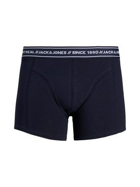 Jack & Jones Boxershorts 3er Pack JACTEXT TRUNKS Set Boxershorts Unterhosen (3-St) 3684 in Schwarz-Bordeaux