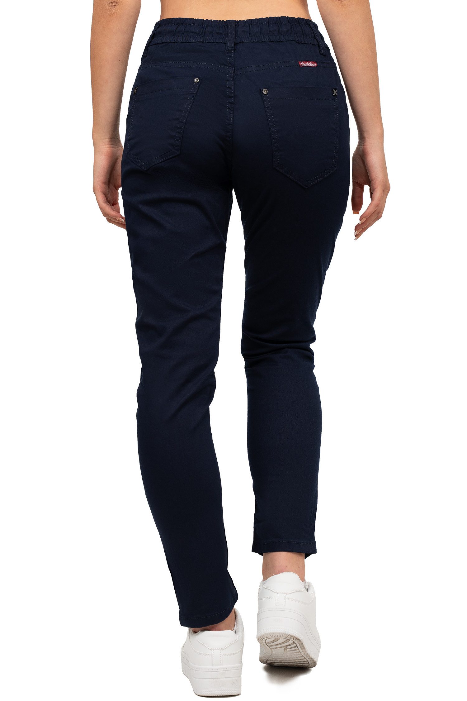 Cipo & Baxx Stoffhose Damen regular fit Hose BA-WD508 für lässige Alltagslo günstig online kaufen