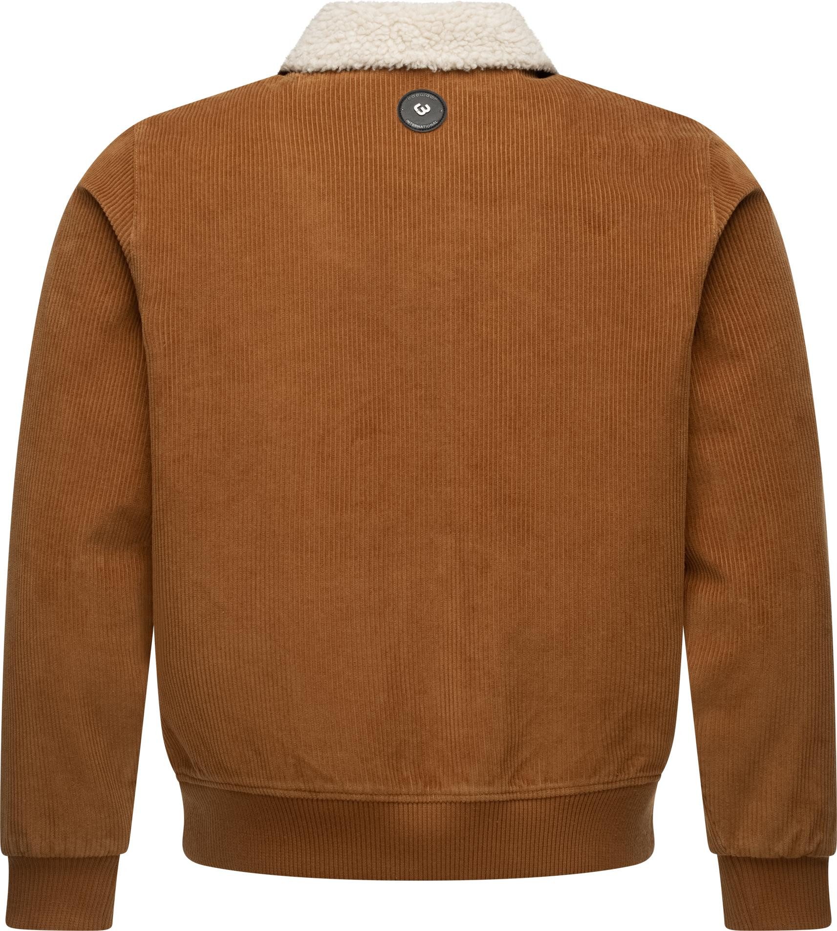 Ragwear Cordjacke Aviss Wasserdichte Herren Übergangsjacke aus Kord