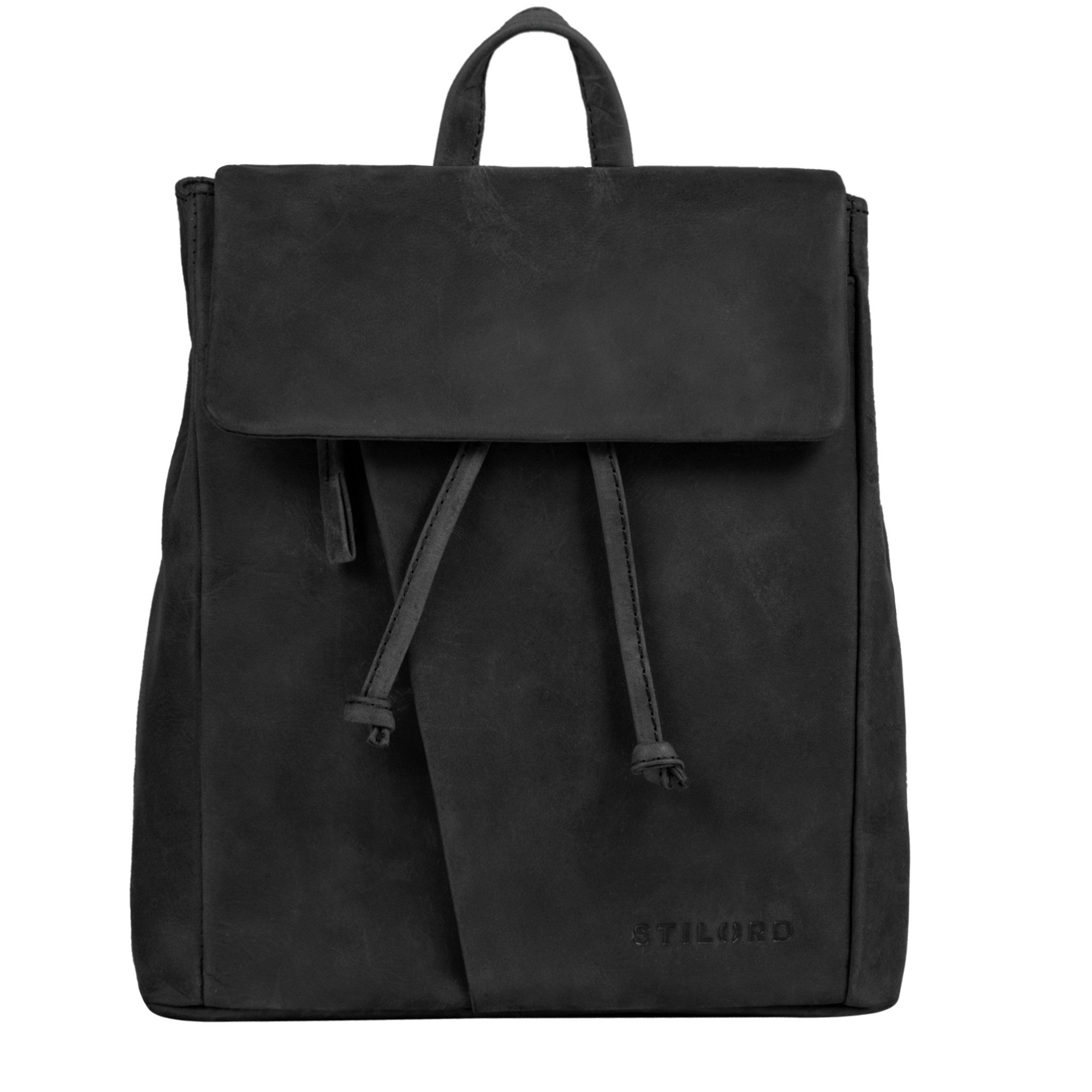 Cityrucksack "Anita" Lederrucksack Damen Klein Vintage