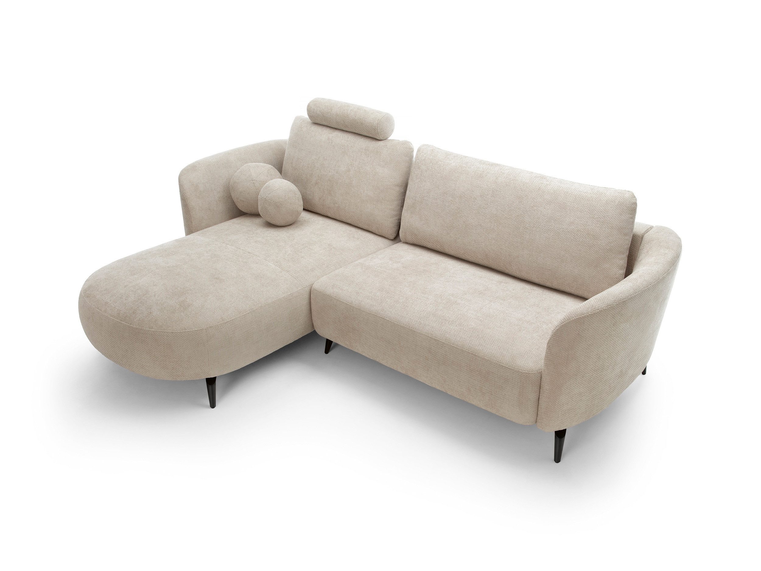 Goldstoff Ecksofa Zenit – L-Form Sofa günstig online kaufen
