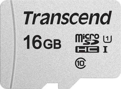 Transcend 300S microSDHC 16GB mit Adapter Speicherkarte (16 GB, Class 10, 95 MB/s Lesegeschwindigkeit)