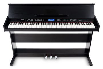 FunKey Digitalpiano DP-88 II E-Piano mit 88 anschlagsdynamische Tasten (Spar-Set, 4-St., inkl. Keyboardbank, Kopfhörer und Klavierschule), umfangreiche Begleitautomatik und Keyboard Chord Akkordbegleitung