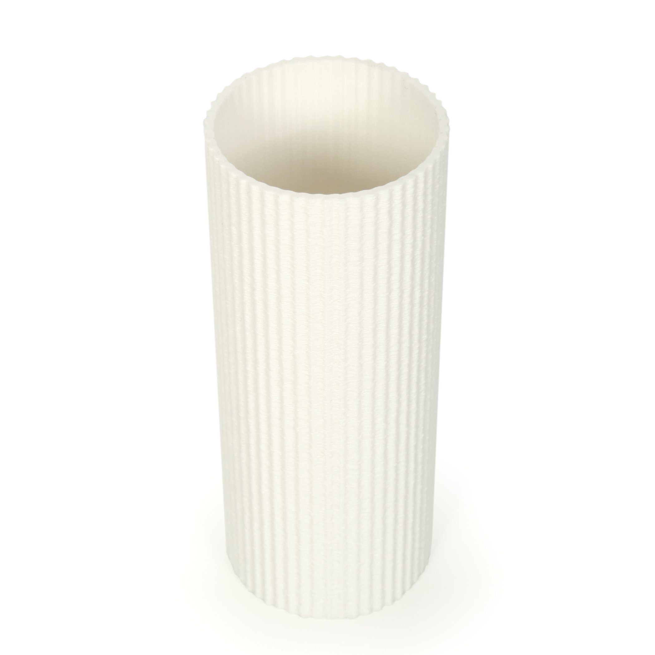 Vase – Dekorative Kreative Rohstoffen; White bruchsicher wasserdicht aus Designer aus Bio-Kunststoff, Blumenvase nachwachsenden & Dekovase Feder