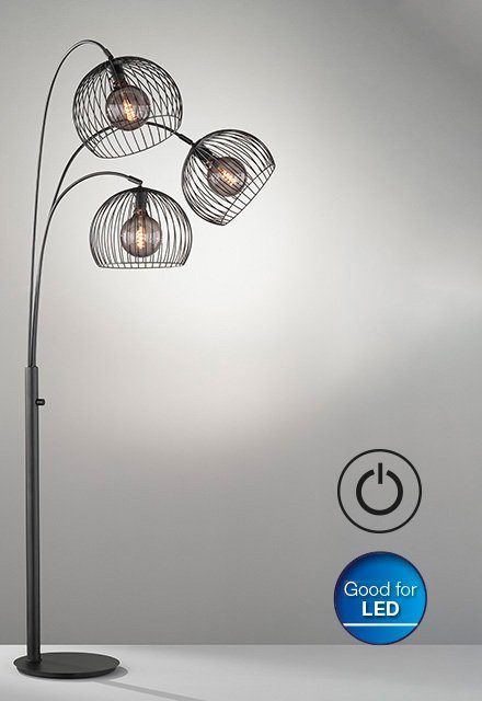 FISCHER & HONSEL Stehlampe Wire, Ein-/Ausschalter, ohne Leuchtmittel | Standleuchten
