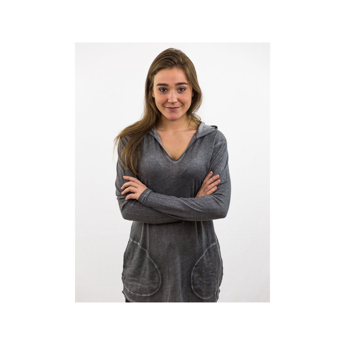 DAILY´S Sweatshirt grau regular (1-tlg) Loft