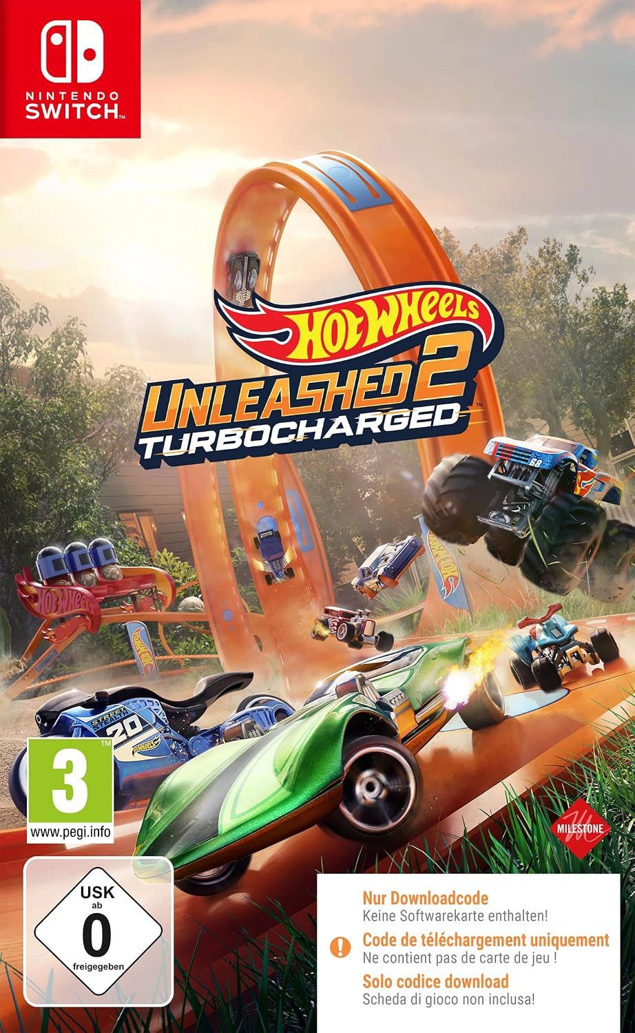 Hot Wheels Unleashed 2 - Turbocharged - Code in a Box - Nintendo Switc (Code in a Box), Nintendo Switch