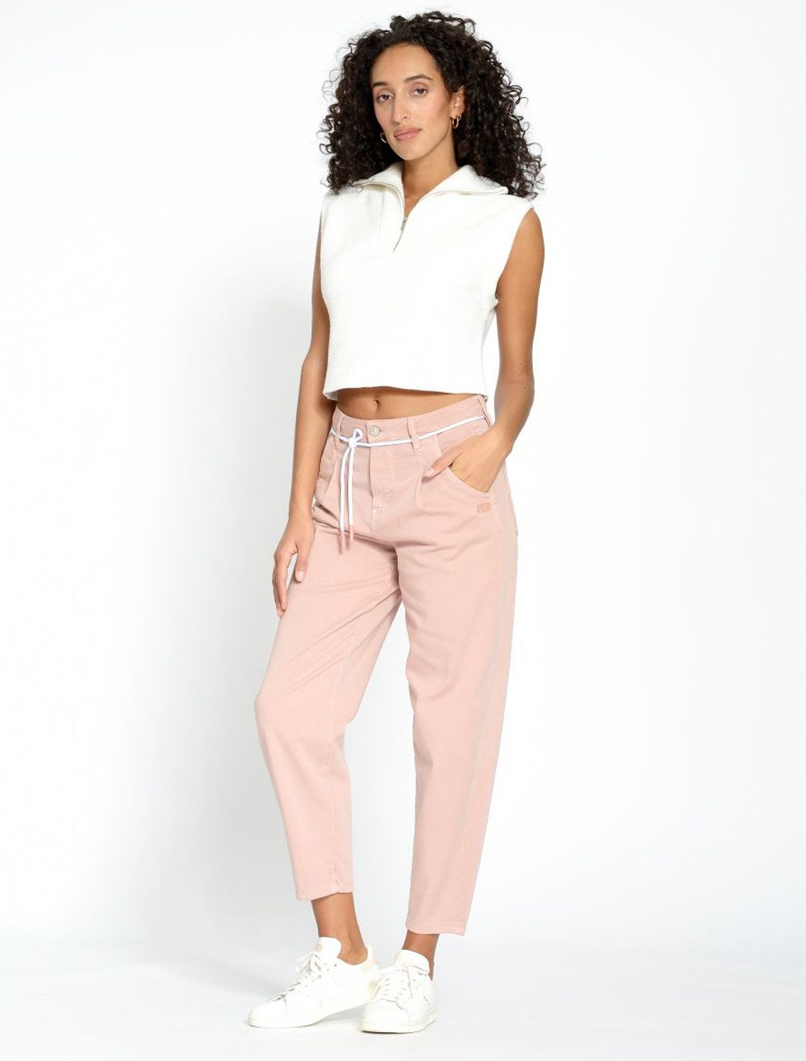 GANG Loose-fit-Jeans Gang Silvia Jogger Balloon Fit (1-tlg) Kordel