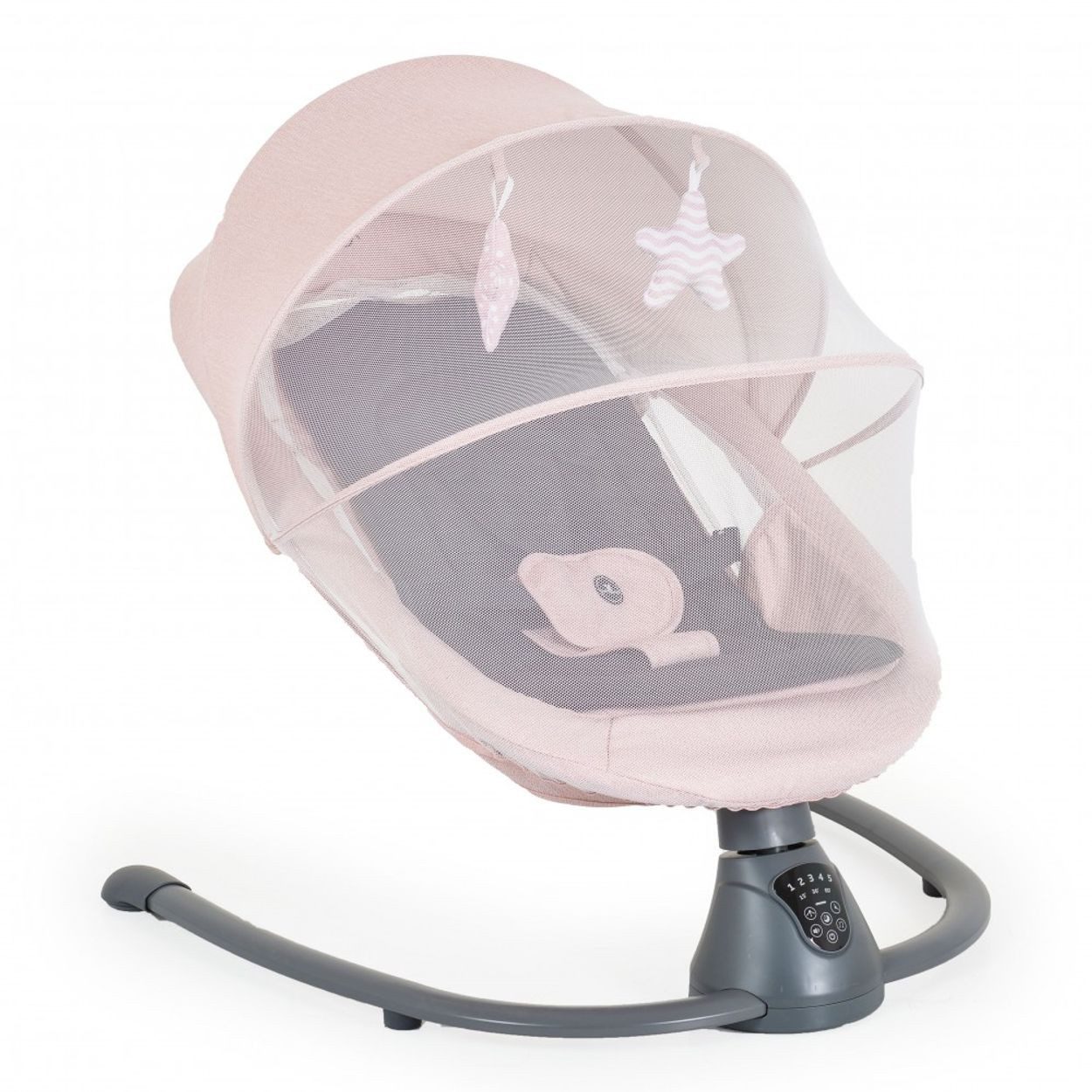 Cangaroo Babywippe Babywippe elektrisch Zara, Schaukelfunktion, Musik, Timer, Moskitonetz