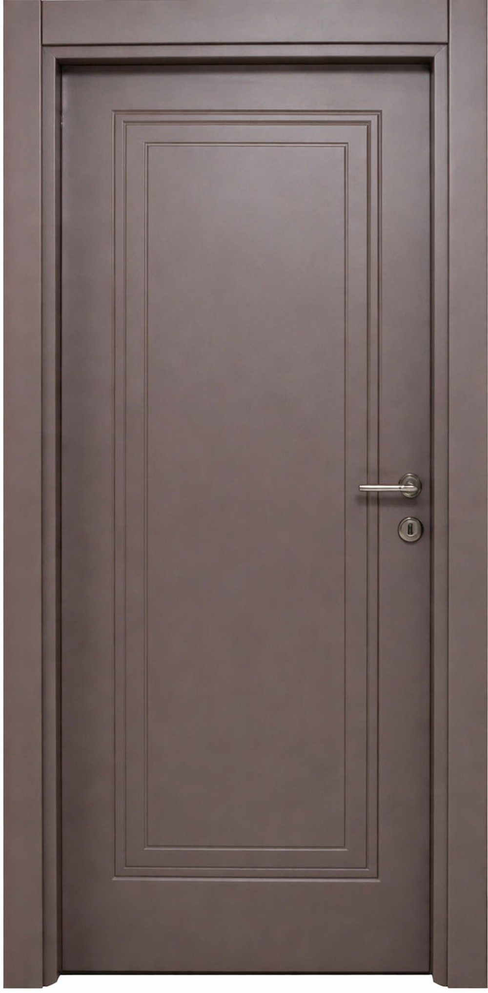 Xlmoebel Zimmertür Braune moderne Innentür aus Holz und PVC für verschiedene Räume (Einzeltür), Made in Europa