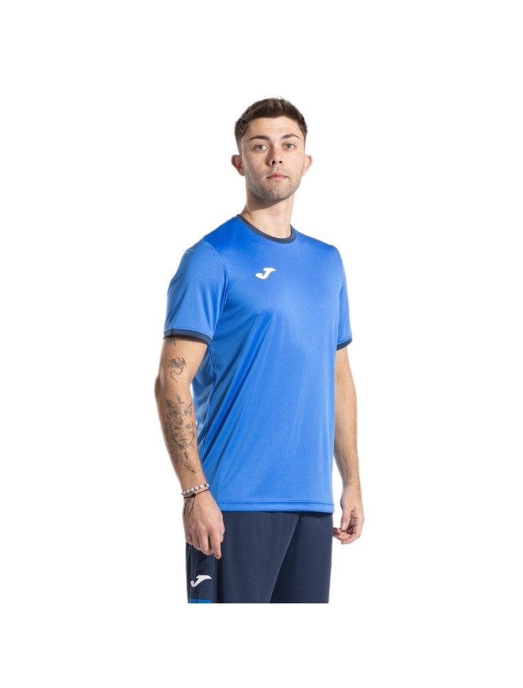 Joma T-Shirt Combi Premium (100% Polyester, atmungsaktiv) royalblau/navy Herren