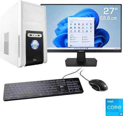 CSL Speed V25122 PC-Komplettsystem (27", Intel® Core i3 12100, Intel UHD Graphics 730, 16 GB RAM, 1000 GB SSD, 1-tlg)