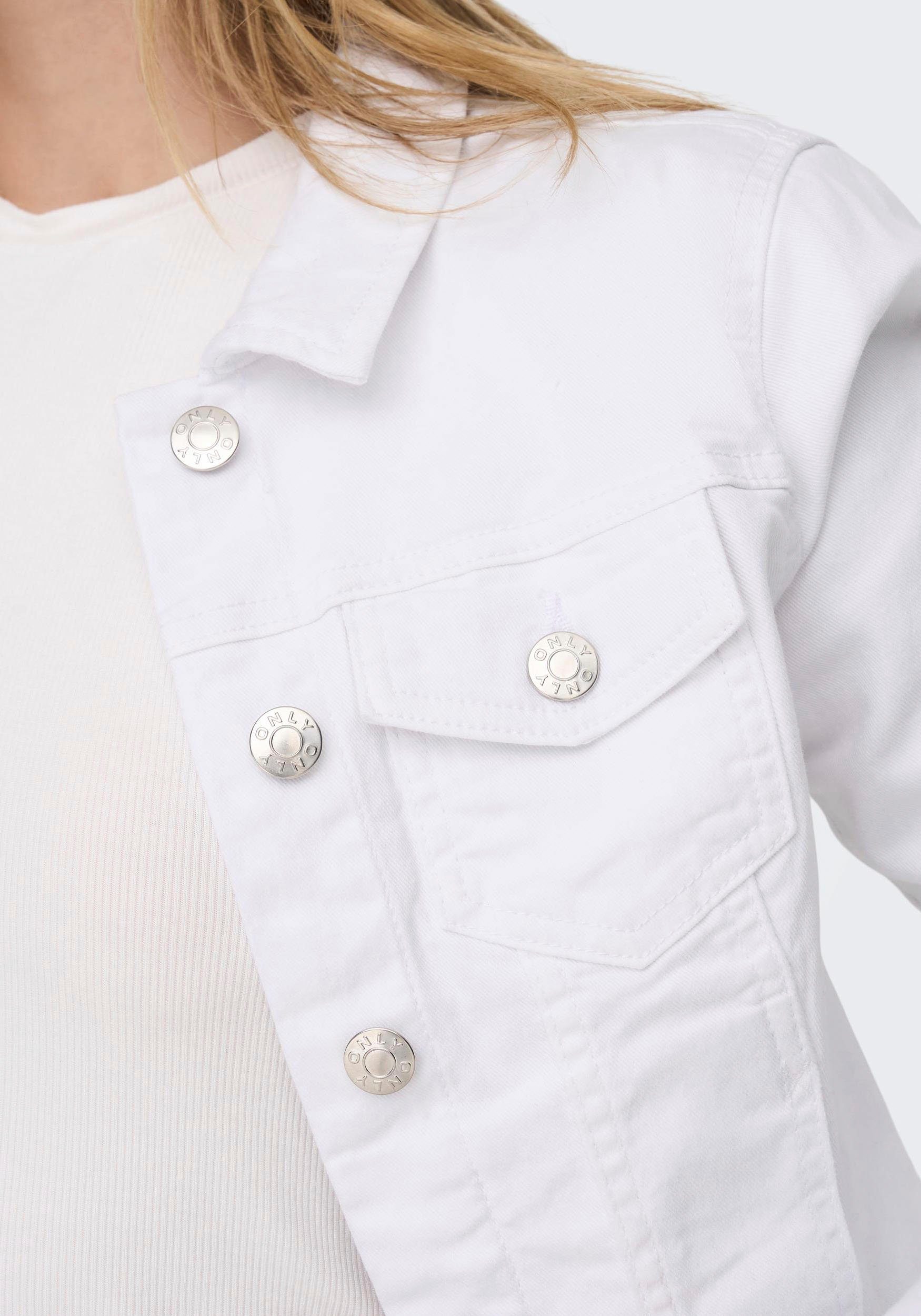 ONLY Jeansjacke ONLWONDER – Jeansjacke mit Teilungsnähten und Stretch sehr günstig online kaufen