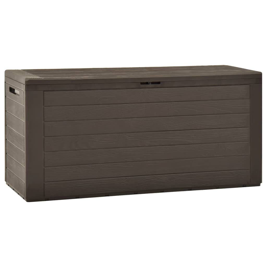 vidaXL Auflagenbox NA Gartentruhe Kissenbox Kissentruhe Auflagenbox Braun 116x44x55 cm