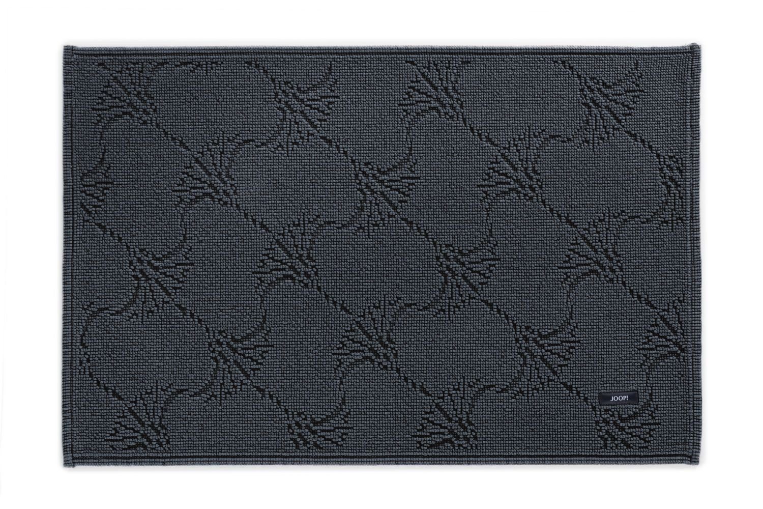 JOOP! Badematte JOOP! Badteppich NEW CORNFLOWER 70 x 120 cm anthrazit, 100% Baumwolle