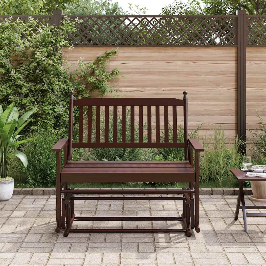 vidaXL Schaukelstuhl Schaukelbank Braun 118x70x104,5 cm günstig online kaufen