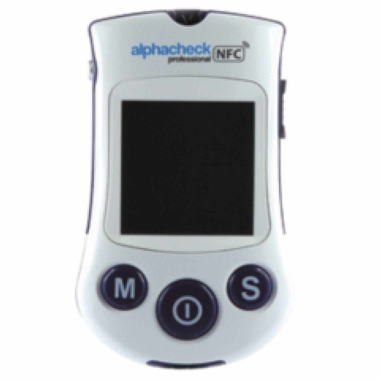 alphacheck Blutzuckermessgerät alphacheck professional NFC Blutzuckermessgerät mg/dl Eco