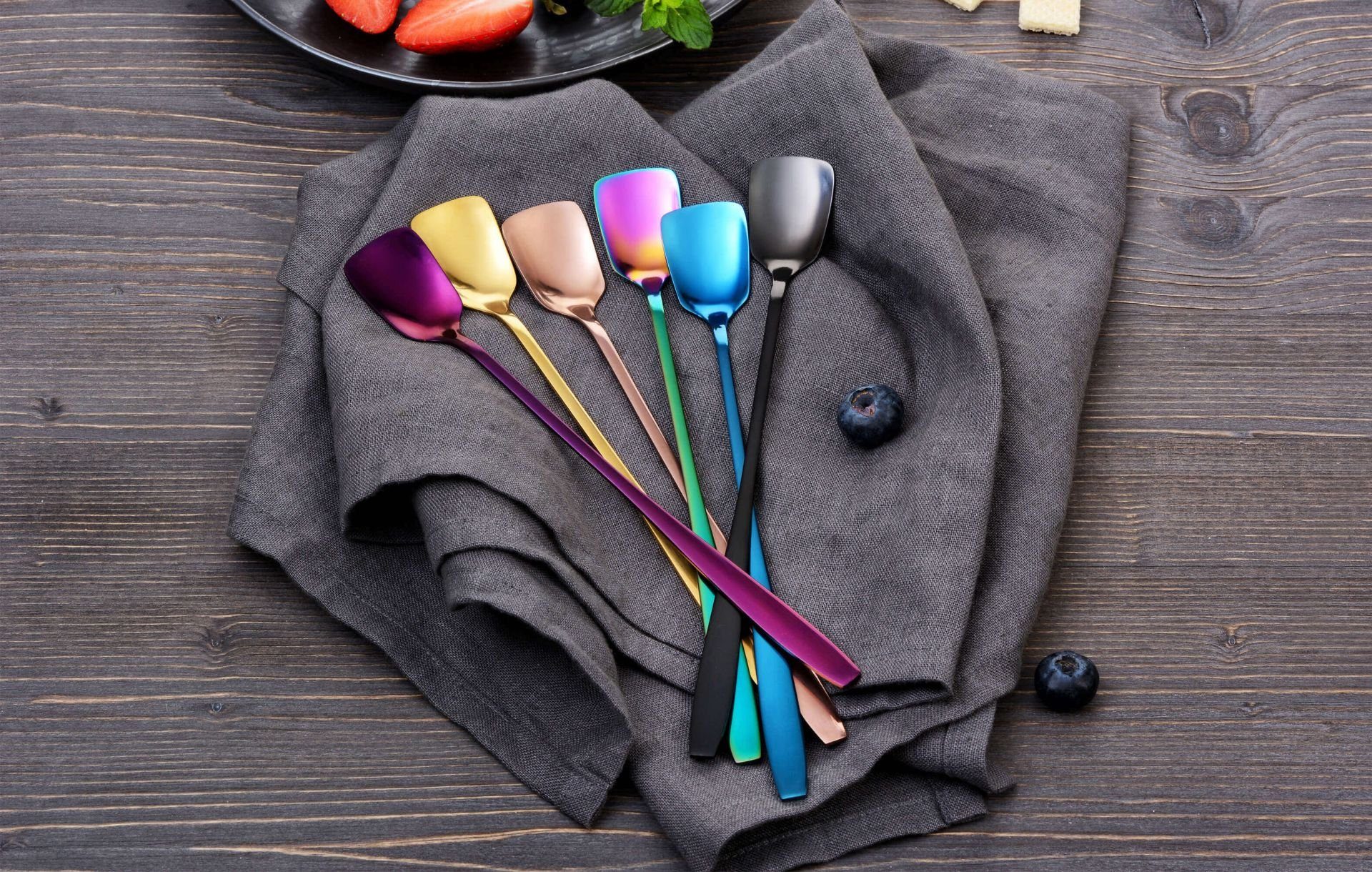 GRÄWE Eislöffel (6 Stück), GRÄWE Eislöffel Serie Königstein, 6 Stück, bunt