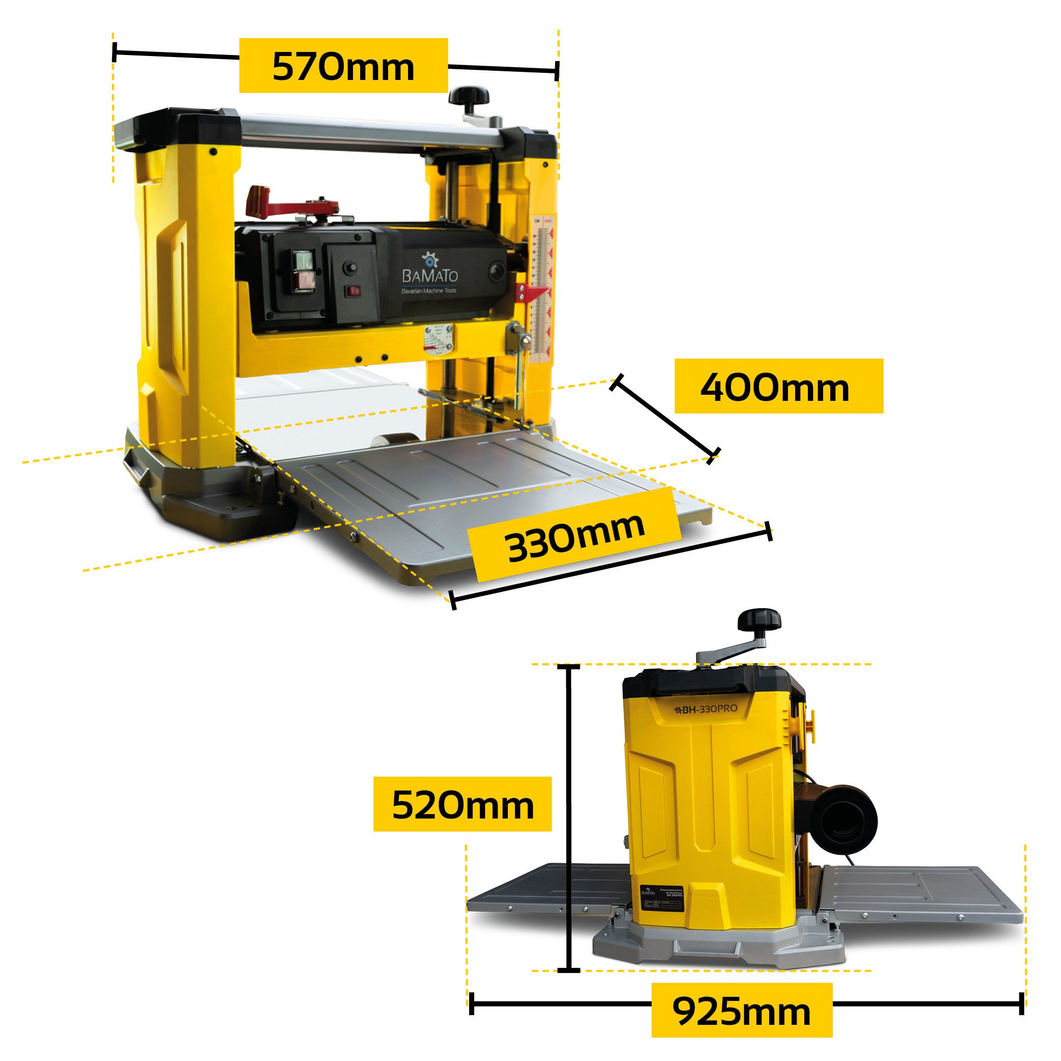 BAMATO Dickhobelmaschine BH-330PRO