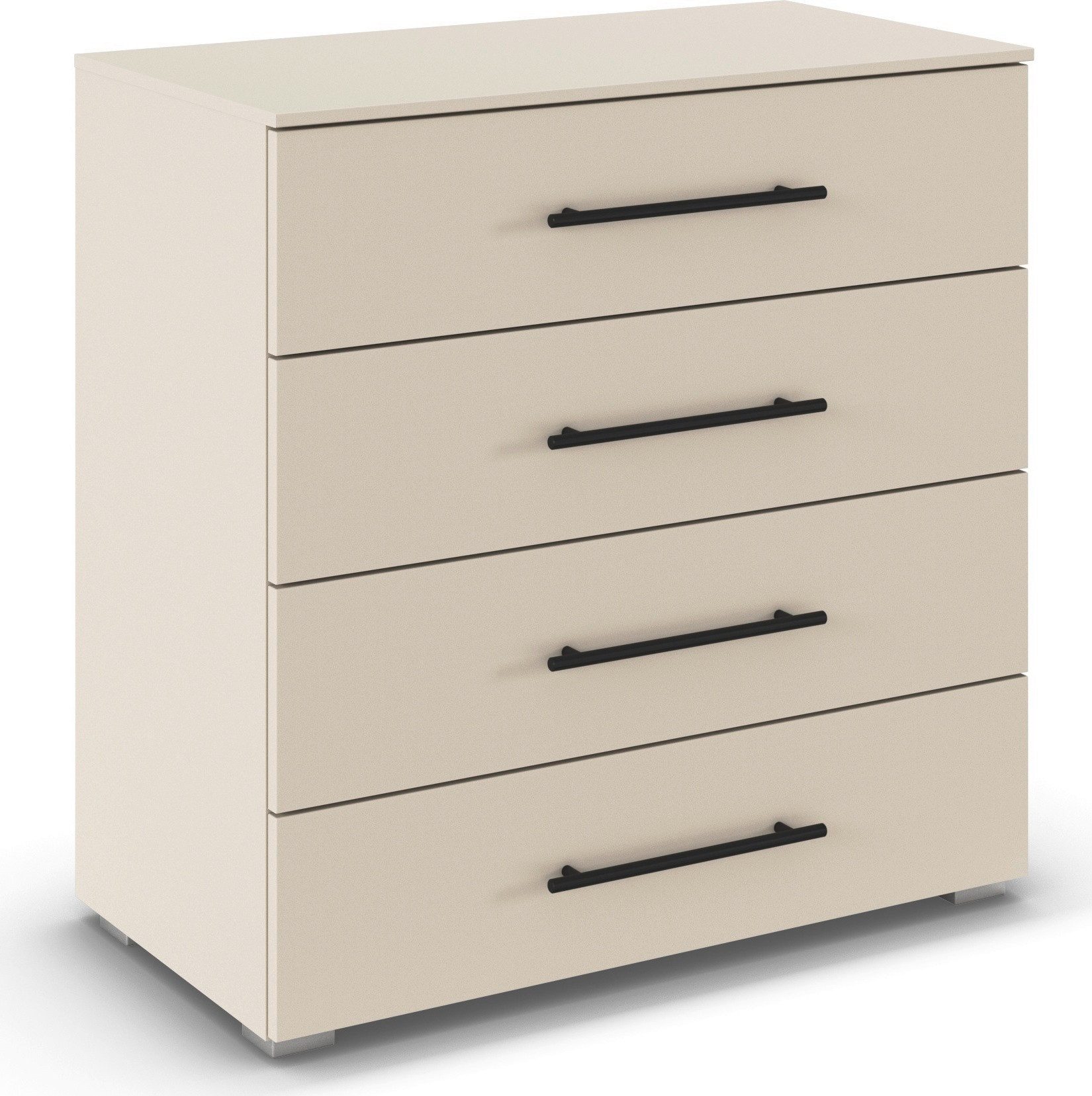 rauch Schubkastenkommode Sideboard Выдвижные ящикиkommode AVOLA mit Dekorfront (Breite 80 cm inkl. Soft-Close-Funktion), vier große und geräumige Выдвижные ящики mit viel Stauraum MADE IN GERMANY