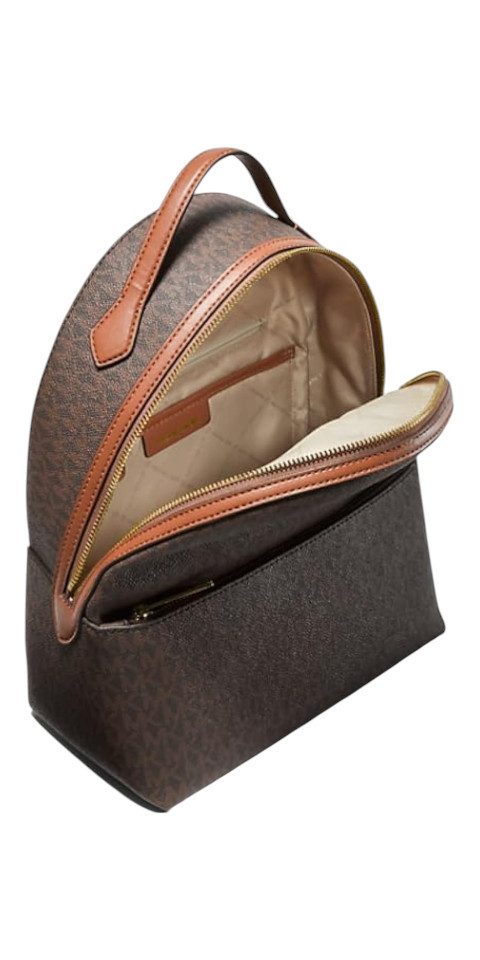 MICHAEL KORS Rucksack Michael Kors Sheila Damen Rucksack Braun Logo Backpack Mittelgroß