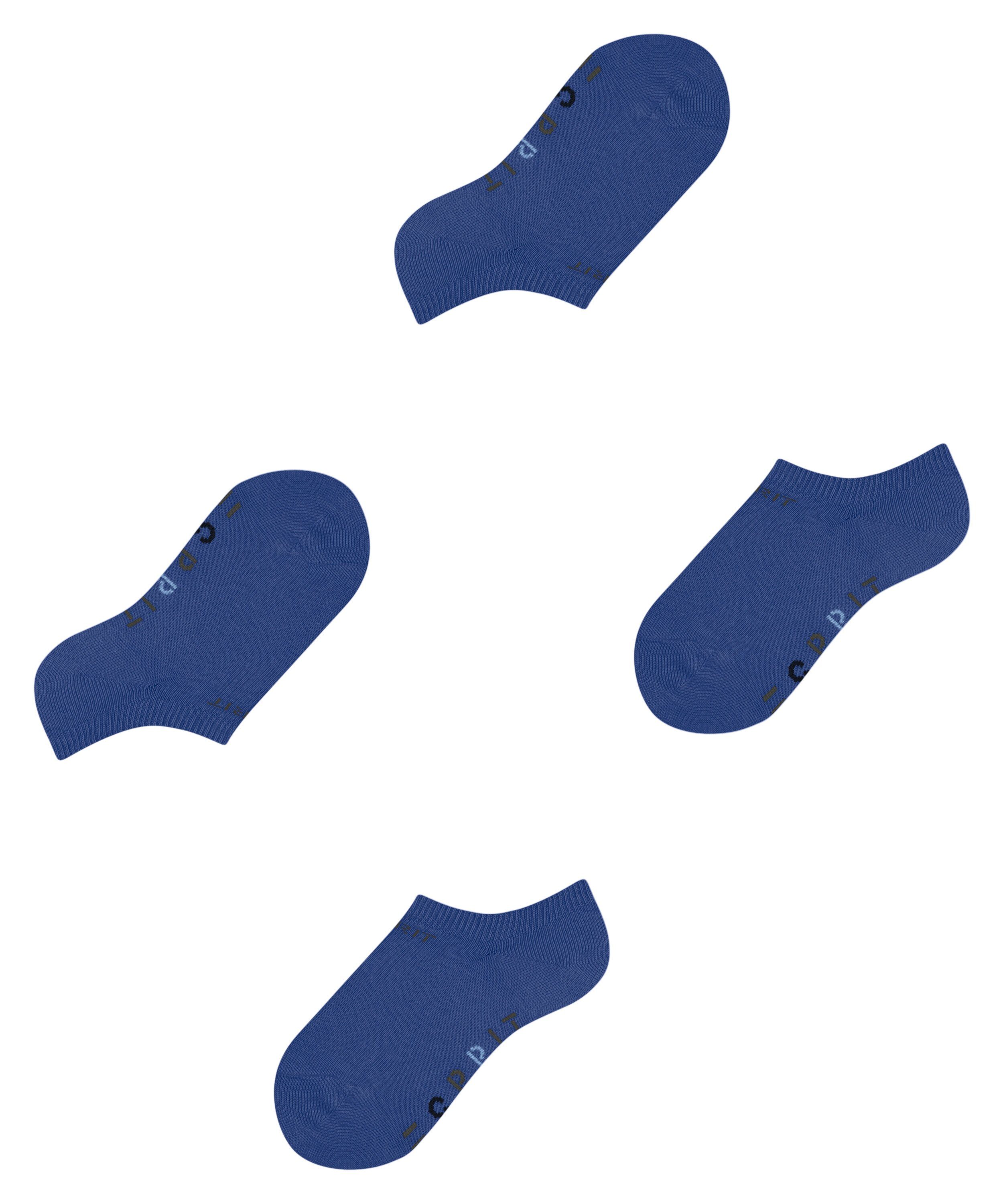 Esprit Sneakersocken Foot Logo 2-Pack aus blue deep weichem (6046) (2-Paar) Baumwollmix