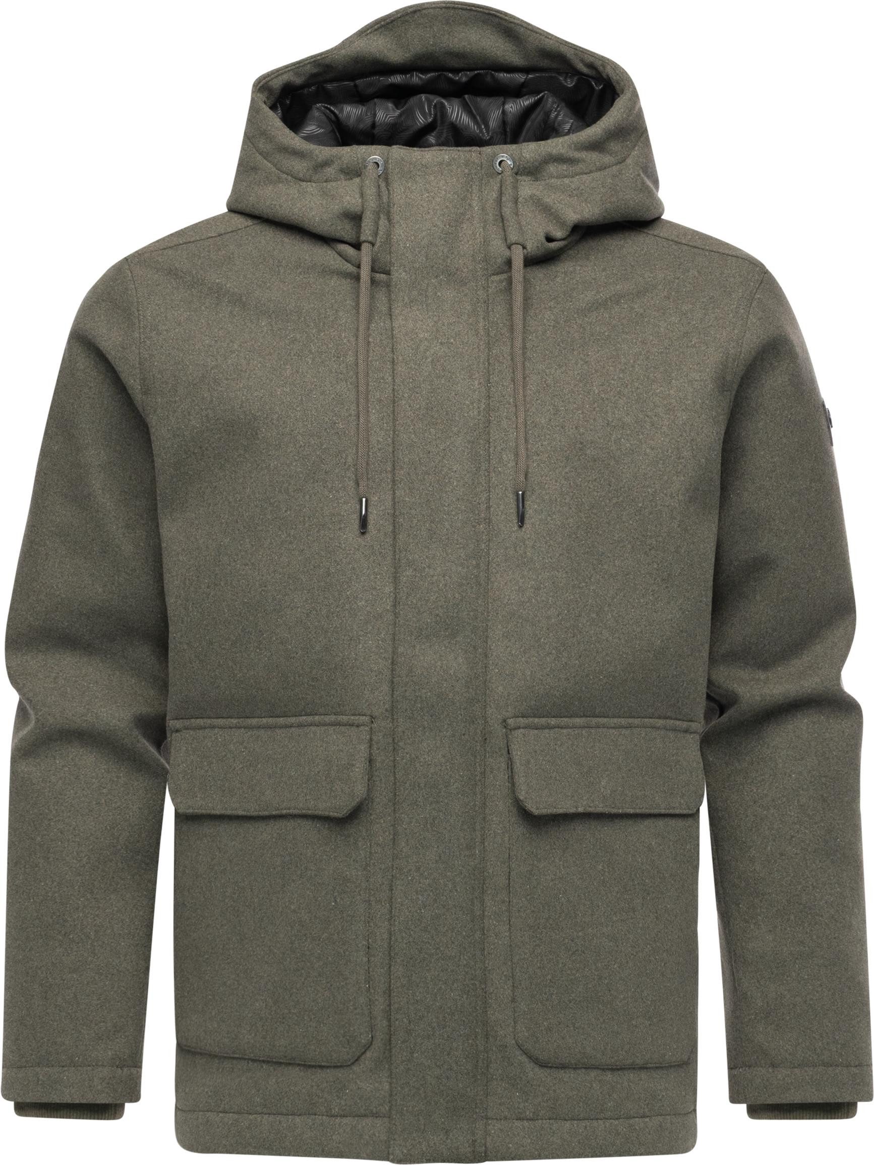 Ragwear Outdoorjacke Mr Them Felt YOUMODO Warmer Herren Wollmantel mit groß günstig online kaufen